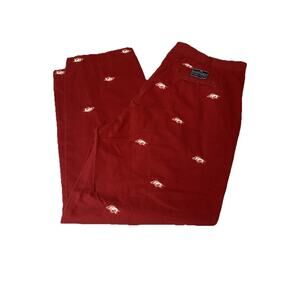 Arkansas Razorbacks Pennington And Bailes Stadium Red Pants Size 38/31
